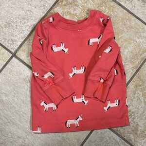 Hanna Andersson Unicorn Print Kids Shirt - Pink